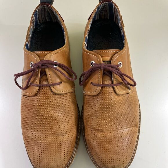 PIKOLINOS Perforated Brown Men\'s Derbys